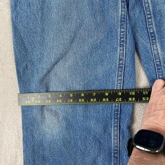 L.L. Bean Men's Jeans 36x29 100% Cotton Natural Fit Straight Leg Blue Denim - Picture 7 of 13
